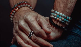 blue lava stone bracelet lifestyle img