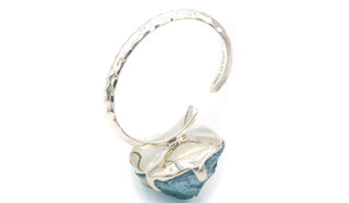 Sterling Silver Iridescent Grape Chalcedony Adjustable Ring opening img