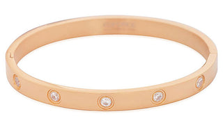 Rose gold austrian crystal bracelet feature img