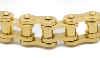 The Syklist Stainless Steel Bracelet Gold Close Up