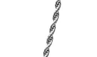 silver rope chain close up img