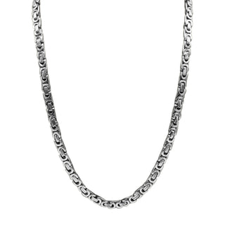 <img src="Slvr-ss-layered-bike-chain-4mm-24'' alt="Silver Stainless Steel Layered Bike Chain Necklace 24 Inches Lobster Claw Clasp">