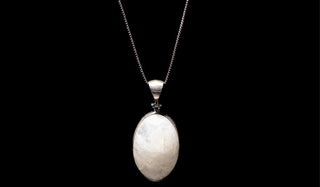 Luxury Sterling Silver Adjustable Moonstone Necklace