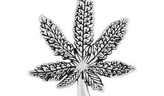 Weed Plant Pendant Necklace feature img close up