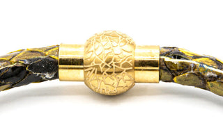 Yellow python bracelet clasp img