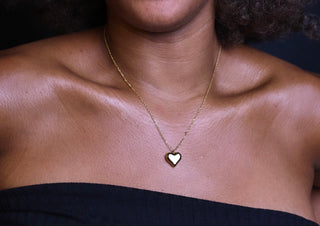 Mini Adjustable Gold Heart Necklace