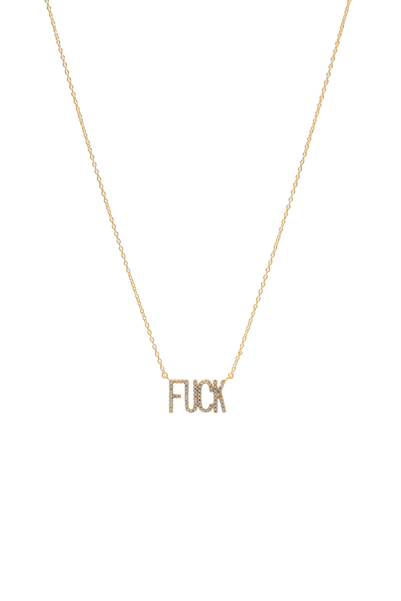 The Sterling Silver Fu*k Necklace