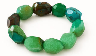 Luxury Green Agate Quartz Natural Gemstone Bracelet
