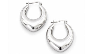 Silver Luna Crescent Earrings