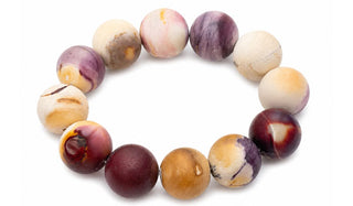 Luxury Matte Mookaite Natural Gemstone Bracelet