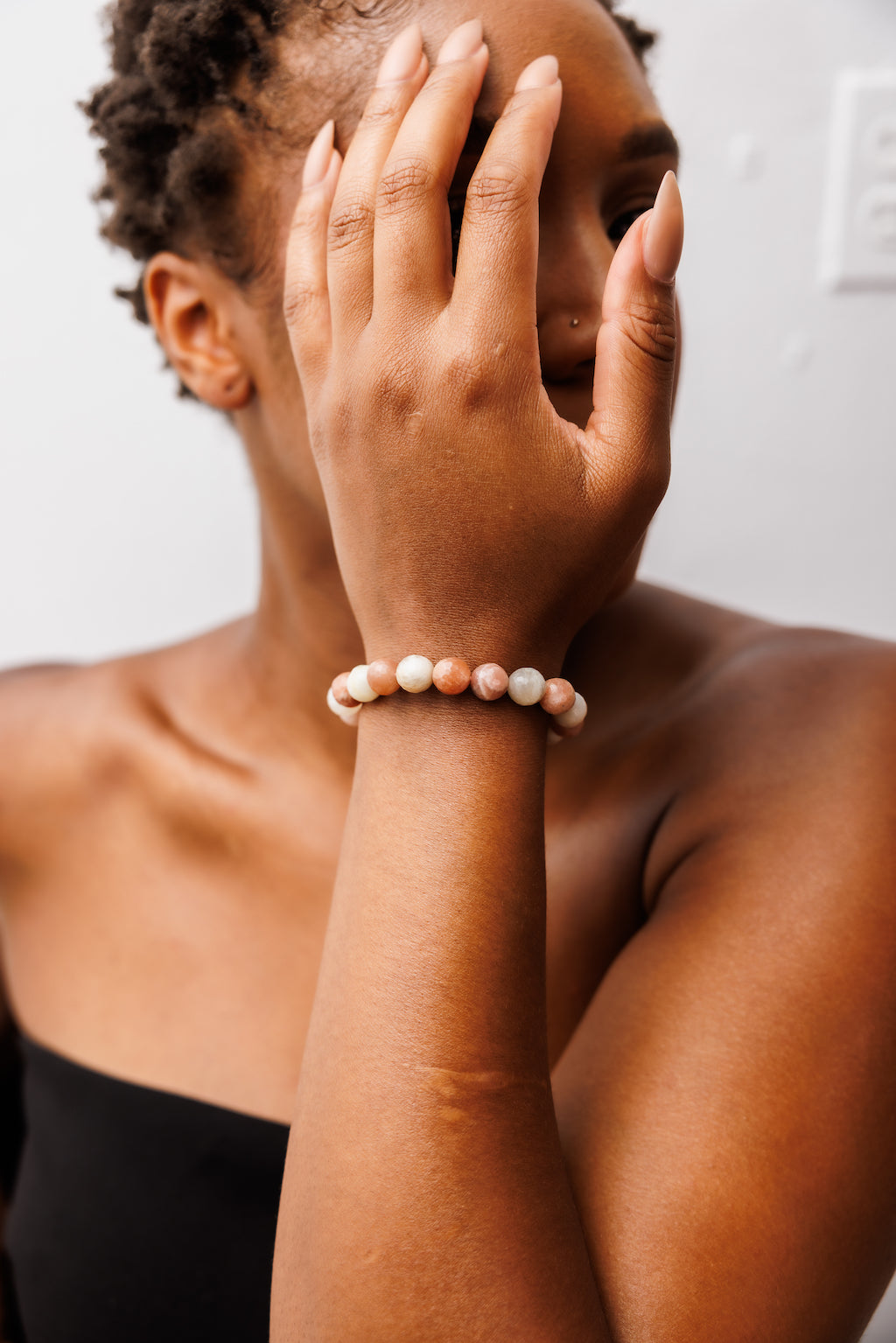Triple Stack Leather and Gemstone Bracelet | PlayHardLookDope