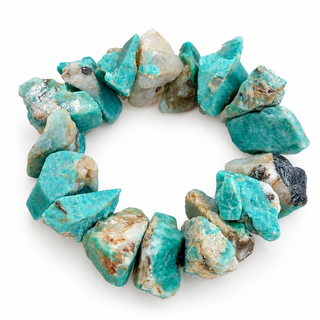 Raw Amazonite Natural Gemstone Bracelet