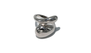 Silver Double Teardrop Ring