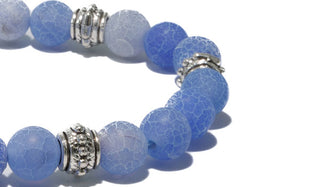 Blue Dragon Vein Balinese Natural Gemstone Bracelet