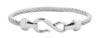 Silver Cable Wire Infinity Bracelet feature img