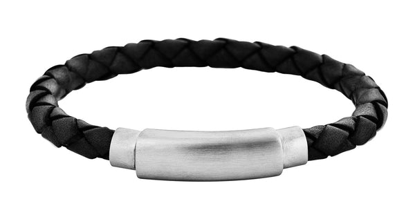 Black soft braided leather feature img