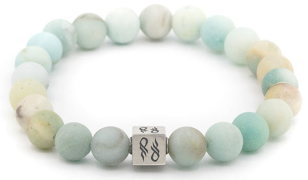 Sterling Silver Amazonite Gemstone Bracelet.