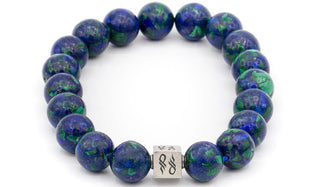 Azurite Natural Gemstone Centerpiece Bracelet