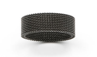 black mesh ring