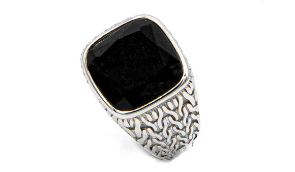 Black tourmaline ring