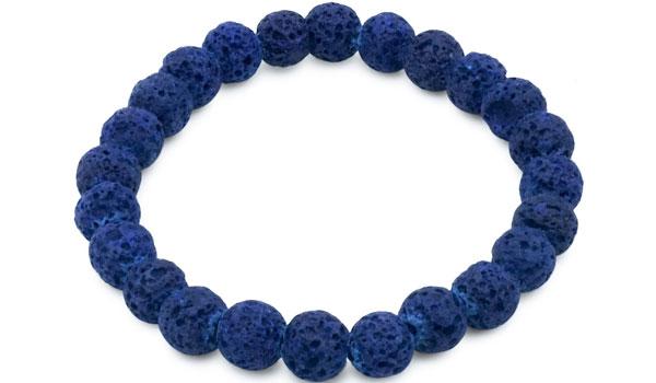 blue lava natural stone bracelet feature img