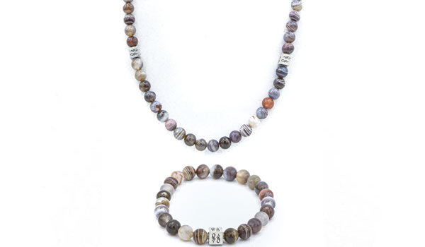 Botswana Natural Gemstone Centerpiece Set