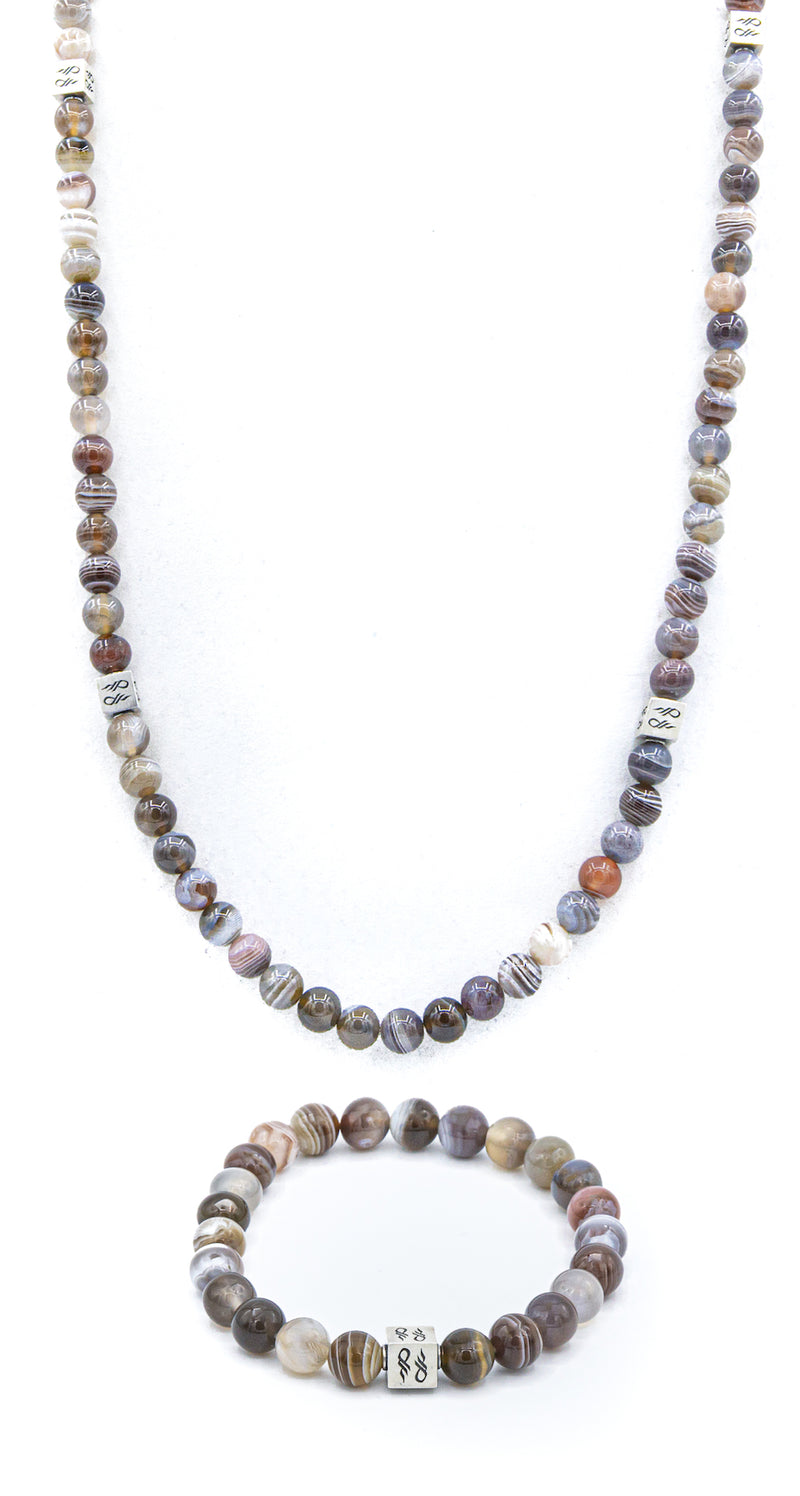 Botswana Natural Gemstone Centerpiece Set