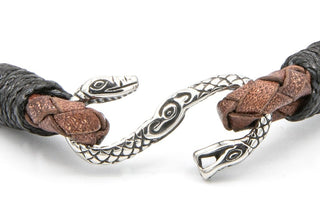 brown leather bracelet clasp