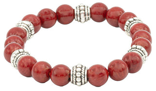 Red Coral Balinese Bracelet.