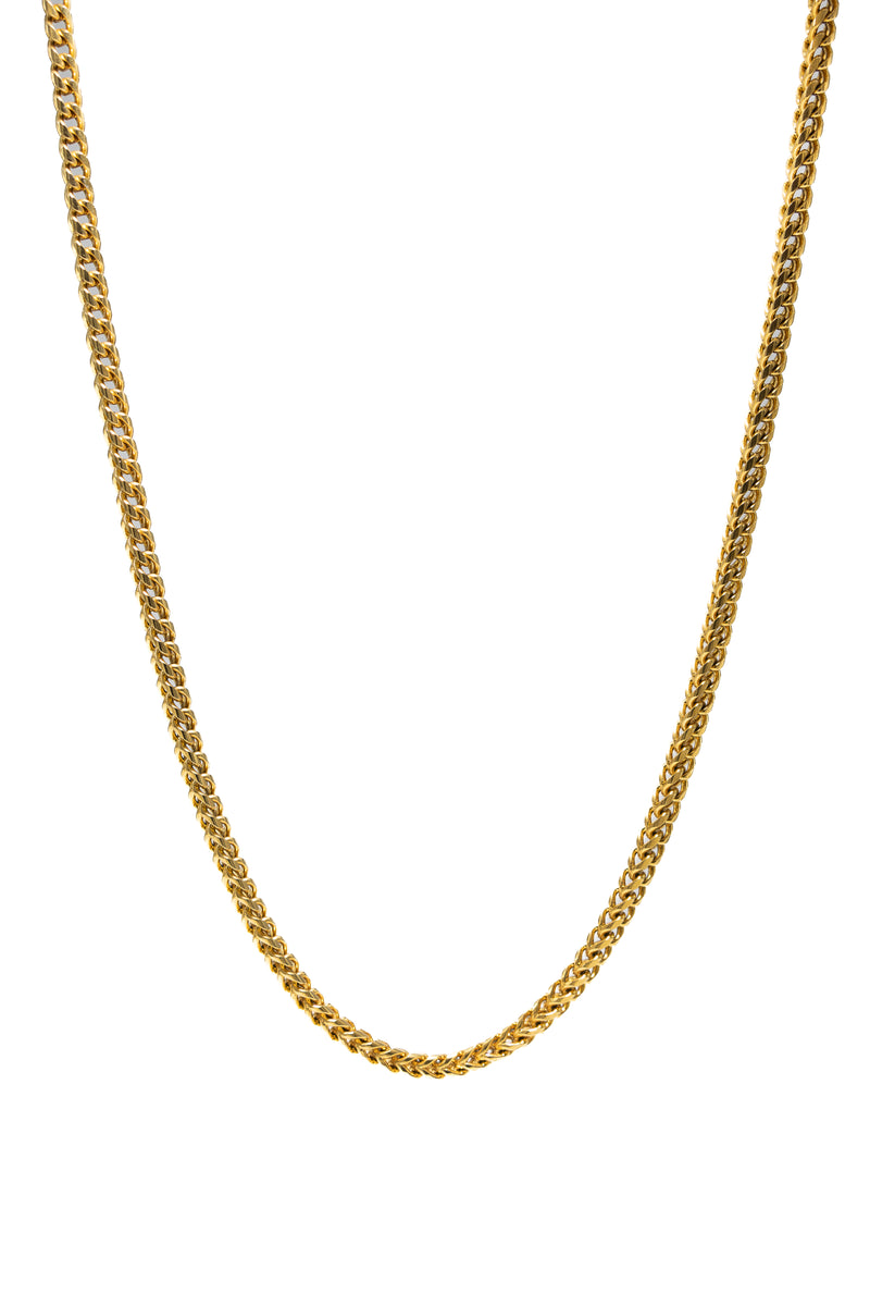 Gold Stainless Steel 30'' Espiga Chain