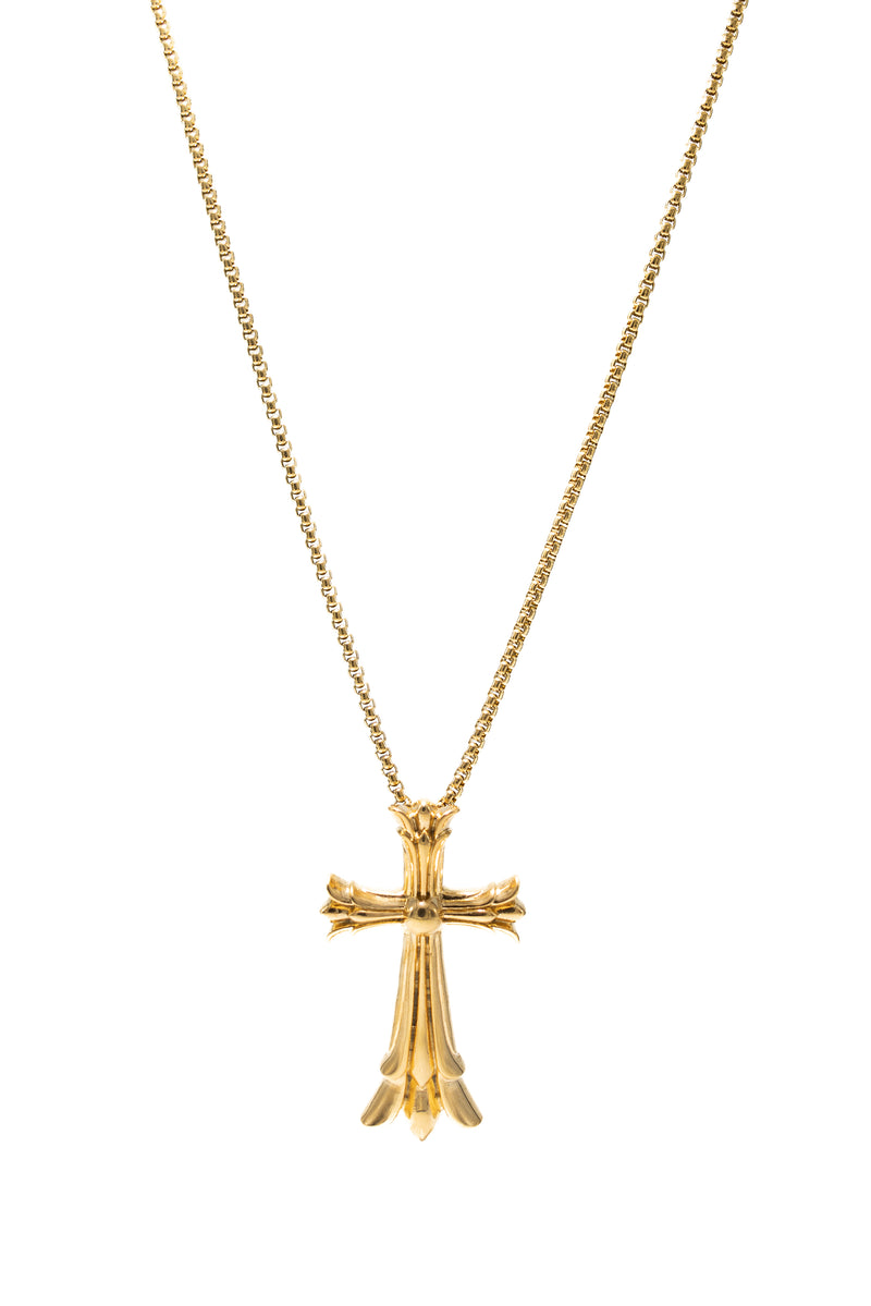 Gold Targaryen Cross Necklace