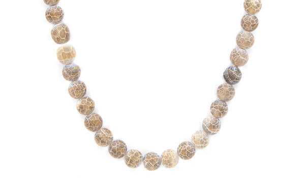 Grey dragon vein agate natural stone necklace feature img