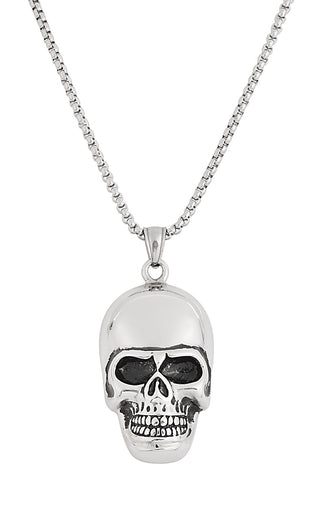 Stainless Steel Skull Pendant Necklace