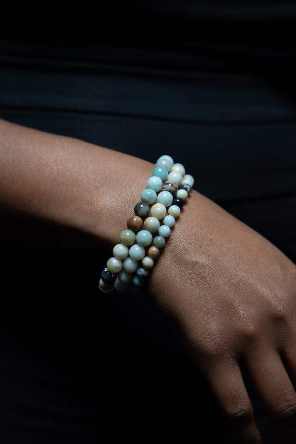Amazonite Natural Gemstone Gloss Bracelet