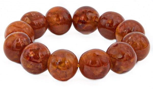 Alt=Fire Agate Natural Gemstone Bracelet