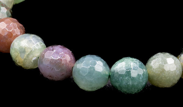 Luxury Fancy Jasper Natural Gemstone Bracelet close up