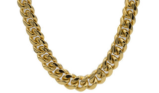 Extra Long Cuban Link Necklace Gold