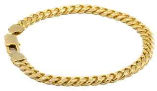 Stainless Steel Cuban Link Bracelet Gold