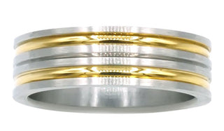 Gold and Silver band ring second img