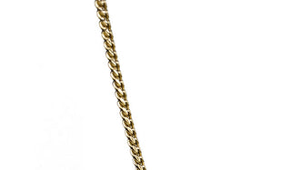 Gold Stainless Steel Cuban Chain close up