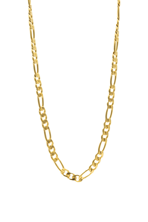 Gold Figaro chain full length