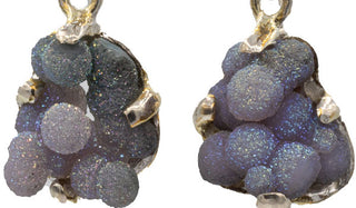Grape Chalcedony Earrings.