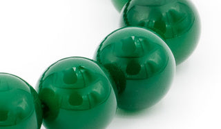 Close up Green Onyx Beads.