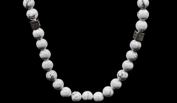 Howlite Natural Gemstone Centerpiece Necklace