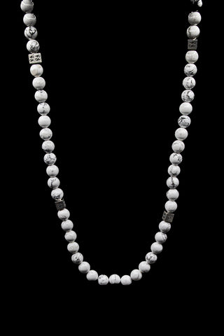 Howlite Natural Gemstone Centerpiece Necklace