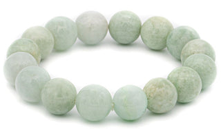 Burmese jade 14mm natural stone bracelet