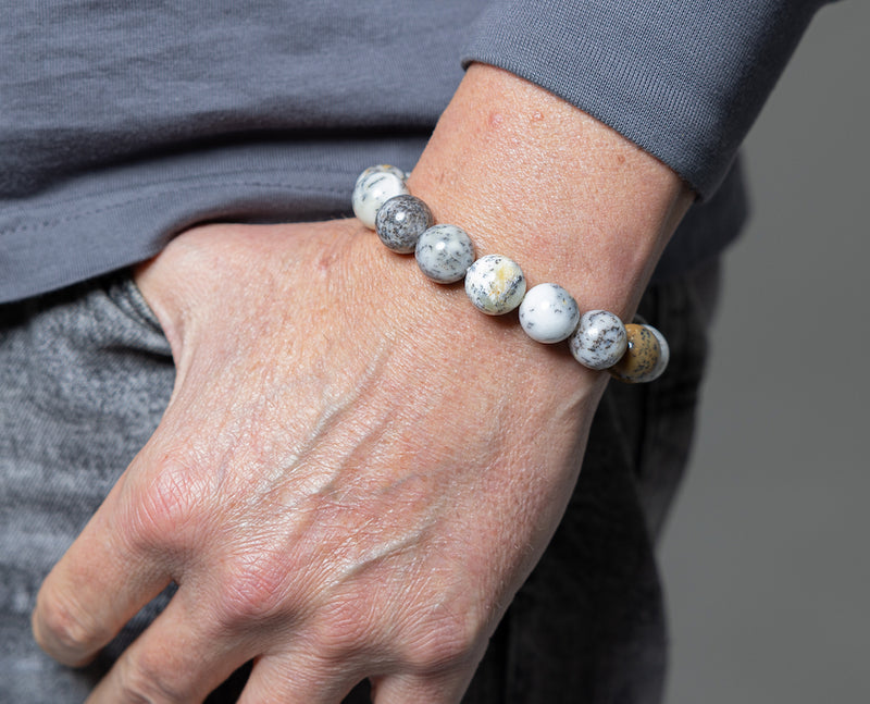 Luxury White Opal Natural Gemstone Bracelet