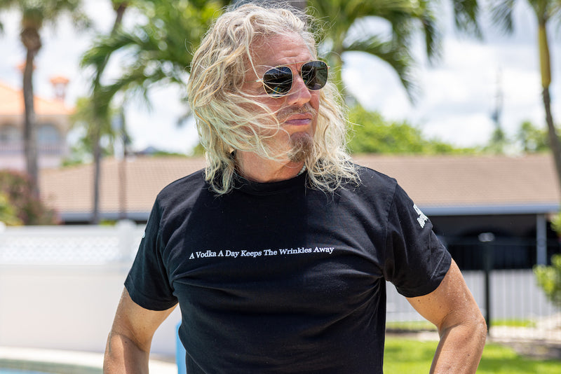 A Vodka A Day Keeps The Wrinkles Away SUPIMA Cotton T-Shirt