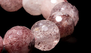 Luxury Faceted Cherry Quartz Natural Gemstone Bracelet