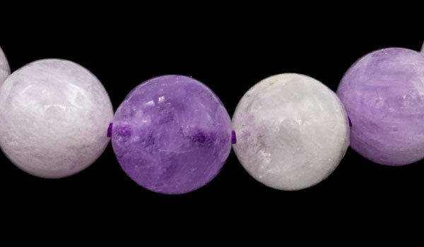 Luxury Lepidolite Natural Gemstone Bracelet close up